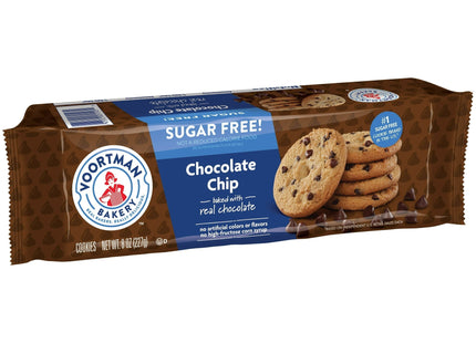 Voortman Sugar Free Chocolate Chip Crispy Crunchy Cookies 8oz (12 Pack) - Food & Beverages > Sweets Biscuits