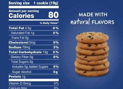 Voortman Sugar Free Chocolate Chip Crispy Crunchy Cookies 8oz (6 Pack) - Food & Beverages > Sweets Biscuits