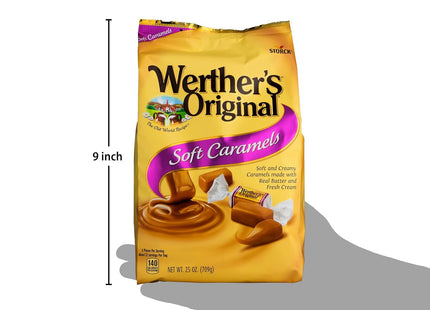 Werther’s Original Soft Caramel Chewy Candies Pink Label Bag 4.51oz (6 Pack) - Food & Beverages > Sweets Chocolate