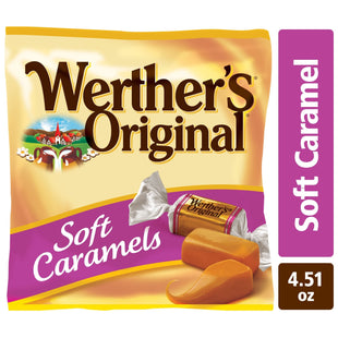 Werther’s Original Soft Caramel Chewy Candies Pink Label Bag 4.51oz (3 Pack) - Food & Beverages > Sweets Chocolate