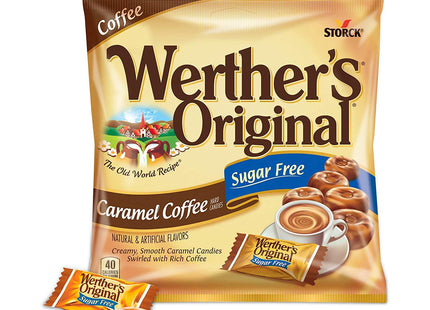 Werther’s Original Hard Sugar Free Caramel Coffee Candies 2.75oz (12 Pack) - Food & Beverages > Sweets Chocolate