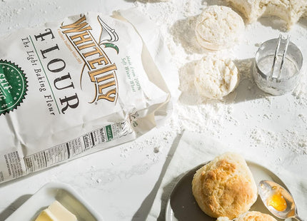 White Lily Self Rising Bleached Biscuits Pancakes Flour 5.0 LB - Food & Beverages > Baking Desserts