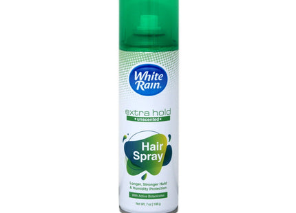 White Rain Advanced Extra Hold HairSpray Aerosol Unscented 7oz (12 Pack) - Personal Care > Hair & Styling Products