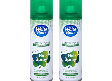 White Rain Advanced Extra Hold HairSpray Aerosol Unscented 7oz (7 Pack) - Personal Care > Hair & Styling Products
