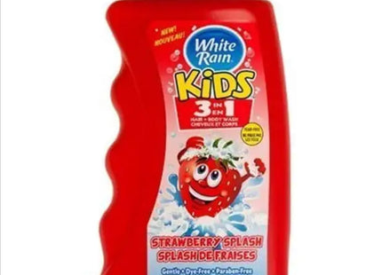 White Rain Kids? 3 in 1 Strawberry Splash Hair + Body Wash 12 fl. oz. Bottle (Pack Of 6)