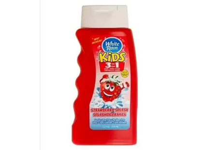 White Rain Kids? 3 in 1 Strawberry Splash Hair + Body Wash 12 fl. oz. Bottle (Pack Of 6)