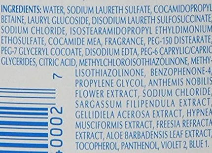 a box of blue and white liquid