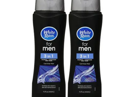 2 pack of men’s 3 in 1 body wash