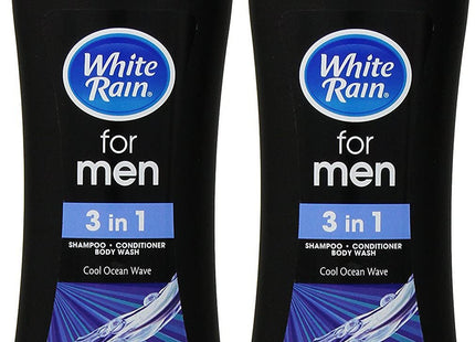 White Rain Mens Shampoo Conditioner Body Wash Cool Ocean Wave 16.9oz (12 Pack) - Personal Care > Hair & Styling