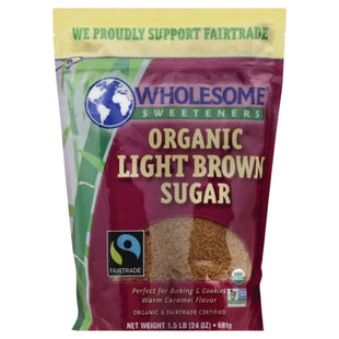 wholesome organic light brown sugar