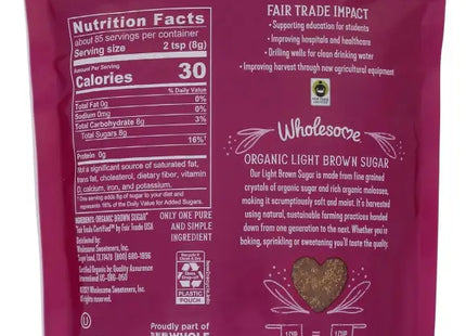 a close up of a bag of food with a label on it