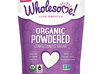 Wholesome Organic Powdered Confectioners Sugar 16oz (12 Pack) - Food & Beverages > Sweeteners Substitutes