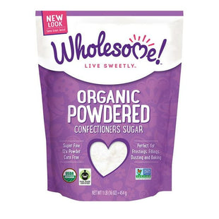 Wholesome Organic Powdered Confectioners Sugar 16oz (12 Pack) - Food & Beverages > Sweeteners Substitutes