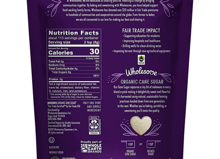 Wholesome Organic Powdered Confectioners Sugar 16oz (12 Pack) - Food & Beverages > Sweeteners Substitutes