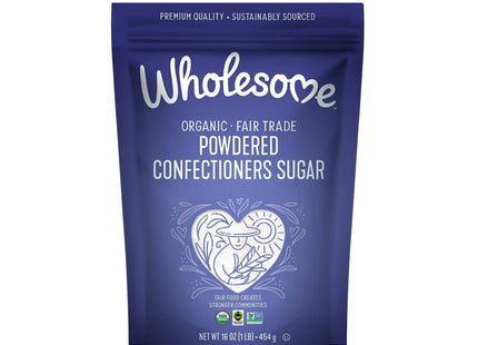 Wholesome Organic Powdered Confectioners Sugar 16oz (12 Pack) - Food & Beverages > Sweeteners Substitutes