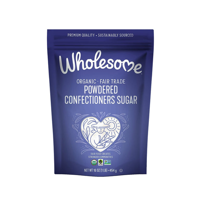 Wholesome Organic Powdered Confectioners Sugar 16oz (24 Pack) - Food & Beverages > Sweeteners Substitutes