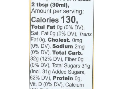 a close up of a label of a nutrition product