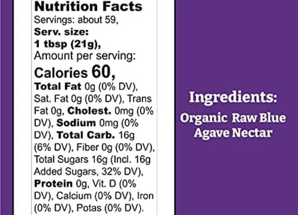 nutrition facts for the whole food