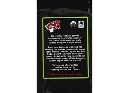 a bag of coffee with a quote on it