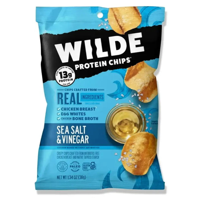 Wilde Protein Chips Sea Salt & Vinegar 1.34 Ounce