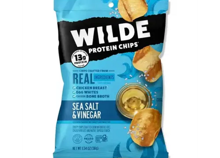 Wilde Protein Chips Sea Salt & Vinegar 1.34 Ounce (Pack Of 1) - Food Beverages Tobacco > Items Snack Foods Cereal