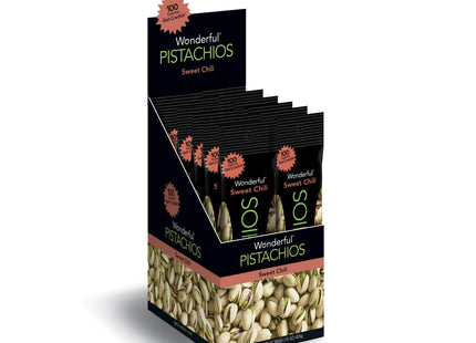 Wonderful Pistachios Pistachio Sweet Chili 1.25oz (12 Pack) - Food & Beverages > Snacks Nuts Seeds Mixes