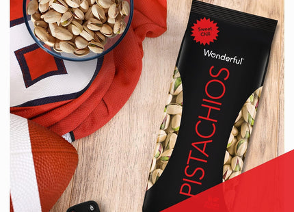 Wonderful Pistachios Pistachio Sweet Chili 1.25oz (6 Pack) - Food & Beverages > Snacks Nuts Seeds Mixes