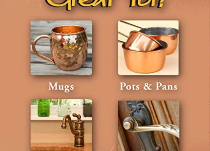a poster with a picture of a copper mug