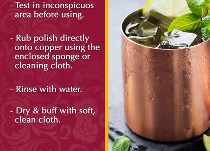 a copper moscow cocktail with mint and lime
