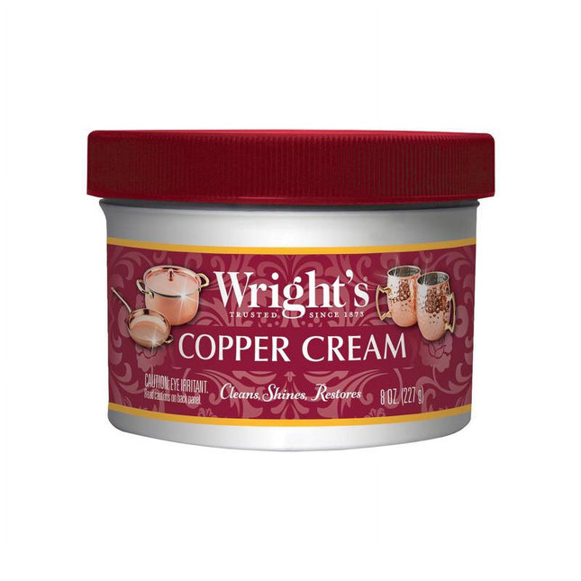 Wright’s Mild Scent Copper and Brass Polish Cream Without Scratch 8oz (24 Pack) - Household Supplies > Cleaning Products