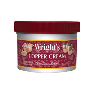 Wright’s Mild Scent Copper and Brass Polish Cream Without Scratch 8oz (6 Pack) - Household Supplies > Cleaning Products