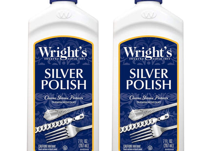 Wright’s Silver Cleaner And Polish Use On Jewelry Antique 7oz (2 Pack) - Household Supplies > Cleaning Products