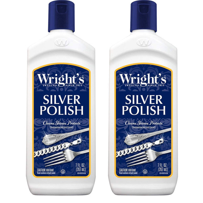 Wright’s Silver Cleaner And Polish Use On Jewelry Antique 7oz (2 Pack) - Household Supplies > Cleaning Products