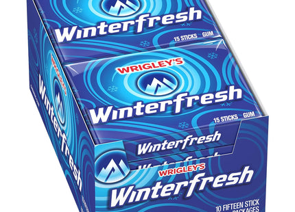 Wrigley’s Winterfresh Chewing Gum Single Pack 15 Stick (10 Pack) - Food & Beverages > Sweets Chocolate Gums Breath Mints