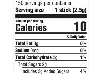 nut nutrition label