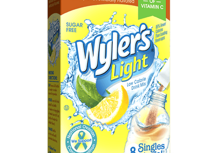 Wyler’s Light Drink Mix Singles Lemon Iced Sugar Free 8ct (12 Pack) - Food & Beverages > Non-Alcoholic Drinks Infusions