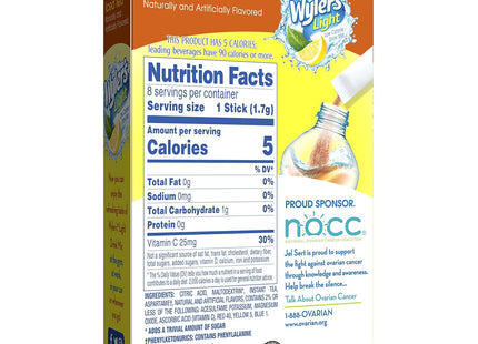 Wyler’s Light Drink Mix Singles Lemon Iced Sugar Free 8ct (12 Pack) - Food & Beverages > Non-Alcoholic Drinks Infusions