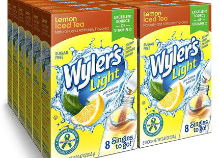 Wyler’s Light Drink Mix Singles Lemon Iced Sugar Free 8ct (12 Pack) - Food & Beverages > Non-Alcoholic Drinks Infusions