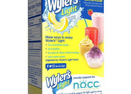 Wyler’s Light Drink Mix Singles Lemon Iced Sugar Free 8ct (12 Pack) - Food & Beverages > Non-Alcoholic Drinks Infusions