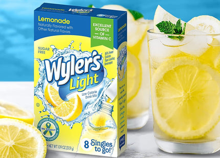 Wyler’s Light Drink Mix Singles Lemon Iced Sugar Free 8ct (12 Pack) - Food & Beverages > Non-Alcoholic Drinks Infusions