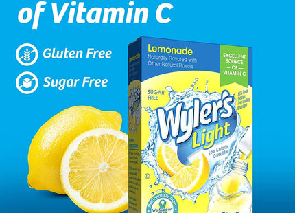 Wyler’s Light Drink Mix Singles Lemon Iced Sugar Free 8ct (12 Pack) - Food & Beverages > Non-Alcoholic Drinks Infusions