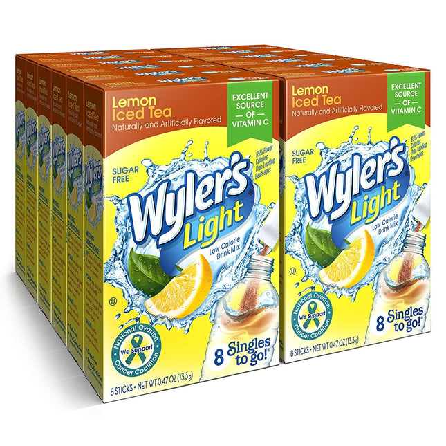 Wyler’s Light Drink Mix Singles Lemon Iced Sugar Free 8ct (24 Pack) - Food & Beverages > Non-Alcoholic Drinks Infusions