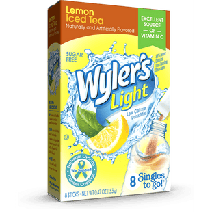 Wyler’s Light Drink Mix Singles Lemon Iced Sugar Free 8ct - Food & Beverages > Non-Alcoholic Drinks Infusions