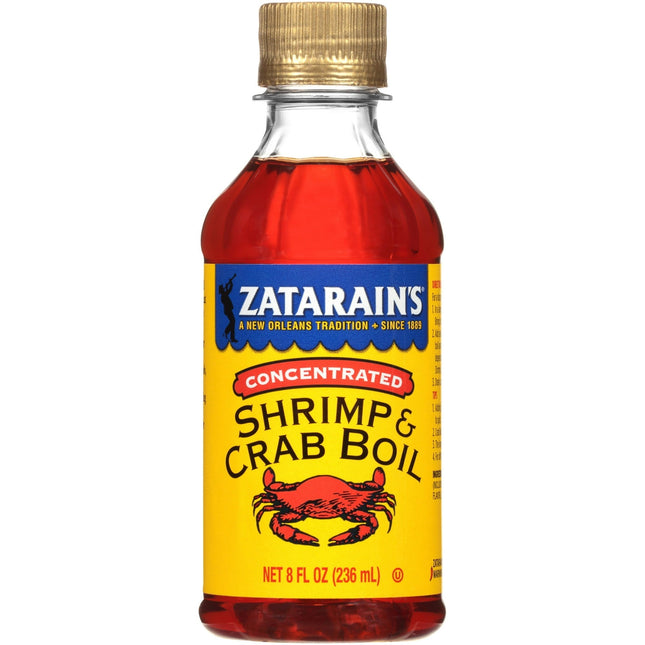 Zatarains Crab and Shrimp Boil Orleans Style Liquid Concentrated 8oz (12 Pack) - Food & Beverages > Herbs Spices