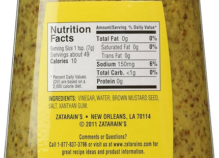 Zatarain’s Creole Mustard Marinades And Dressings 12oz (3 Pack) - Food & Beverages > Condiments Sauces