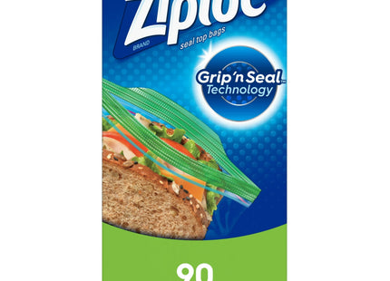 Ziploc Brand Storage Snack Bags with Grip n Seal Technology 90ct (12 Pack) - Kitchen & Dining > Food