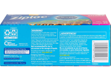 Ziploc Brand Storage Snack Bags with Grip n Seal Technology 90ct (12 Pack) - Kitchen & Dining > Food