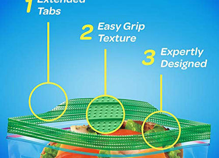 Ziploc Brand Storage Snack Bags with Grip n Seal Technology 90ct (12 Pack) - Kitchen & Dining > Food