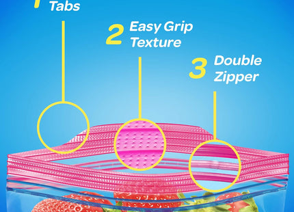 Ziploc Double Zipper Storage Bags with Grip ’n Seal Technology 19ct - Kitchen & Dining > Food