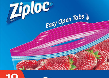 Ziploc Double Zipper Storage Bags with Grip ’n Seal Technology 19ct (2 Pack) - Kitchen & Dining > Food